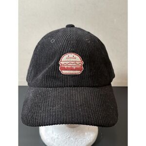 Graniph Black Corduroy Burger Hat Nwt